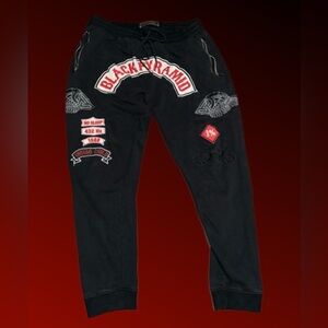 Black Pyramid Men's Graphic Black Joggers